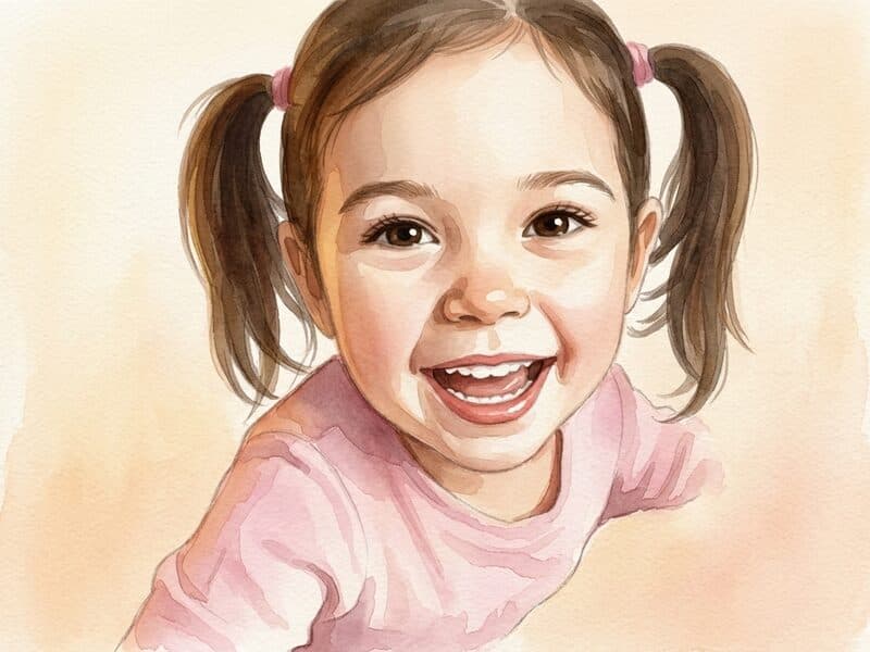 Sample illustration in the Soft Watercolour style