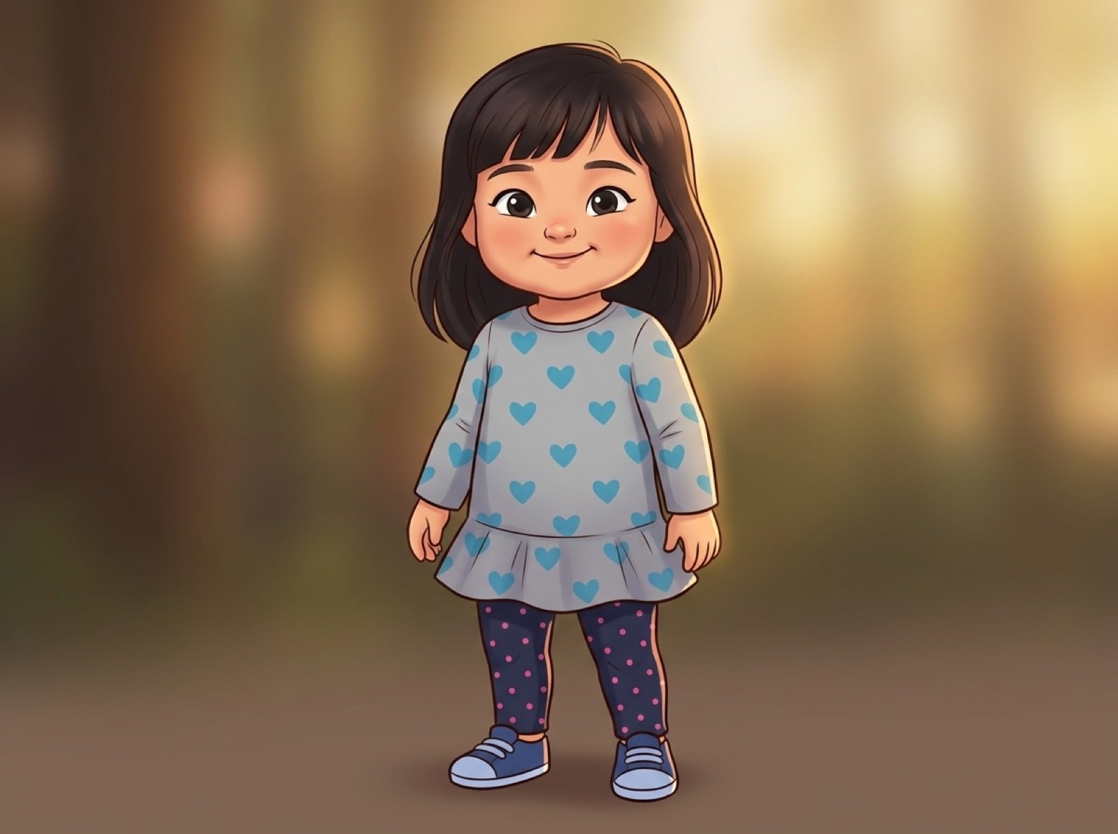 The illustrated cover of Juno's personalised Almia book, showing her as the main character
